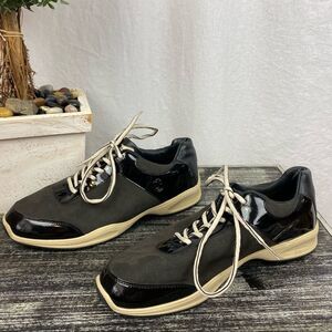 Donald Pliner Black Lace Up Athletic JPN26 Sport Shoe 10